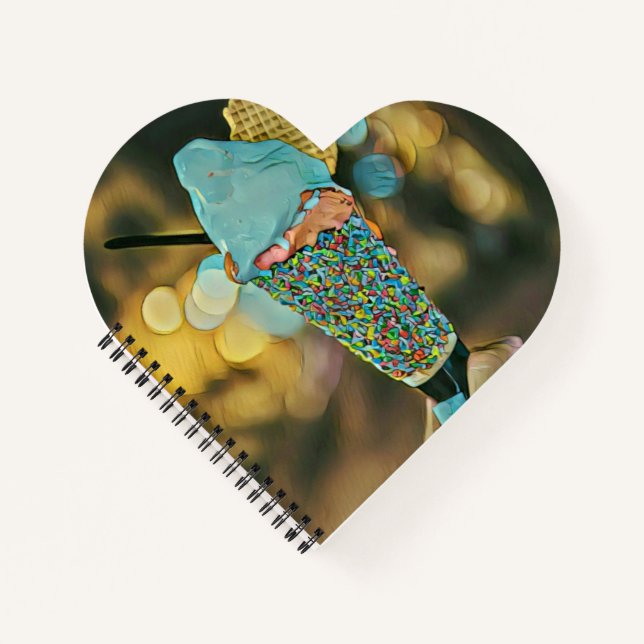 Vintage Eiscreme Notizbuch (Vorderseite)