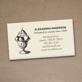 Vintage Eiscreme Sundae Permastempel