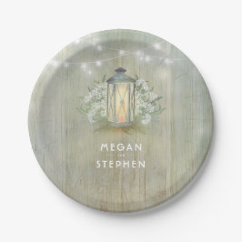 Vintage Eisen Laternenleuchten Floral Rustikal Pappteller