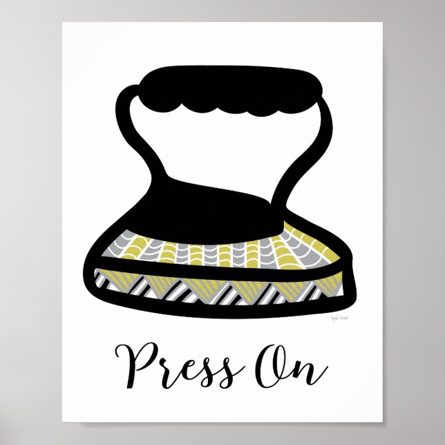 Vintage Eisen Wäscheservice Wand an Wand Poster (Vorne)