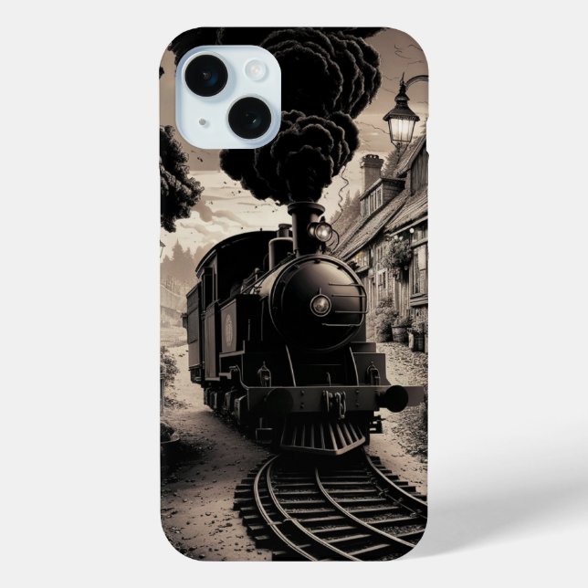 Vintage Eisenbahn Case-Mate iPhone Hülle (Rückseite)