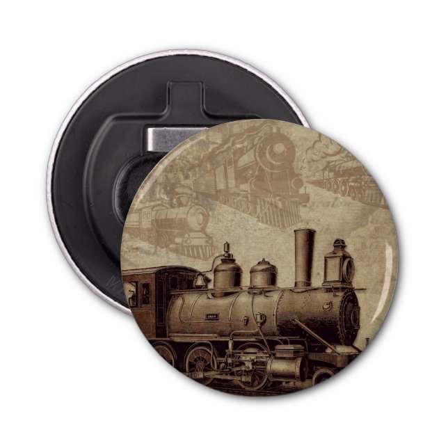 Vintage Eisenbahn Flaschenöffner (Vorderseite)