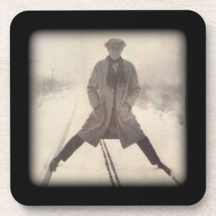Vintage Eisenbahn Foto ca. 1920er Jahre Untersetzer