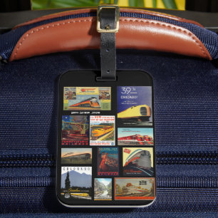 Vintage Eisenbahnwerbung Gepäckanhänger