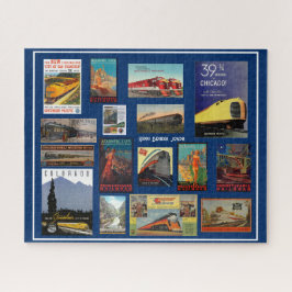 Vintage Eisenbahnwerbung Puzzle