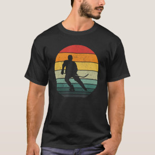 Vintage Eishockey-Retro-Hockey-Spieler und -Fans T-Shirt
