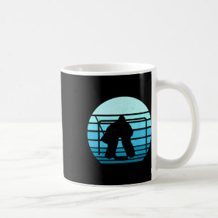 Vintage-Eishockeyspieler Blaues Eishockeyteam Retr Kaffeetasse
