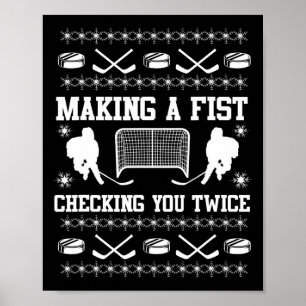 Vintage-Eishockeyspieler-Trainer-Sportliebhaber-Gr Poster