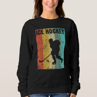 Vintage-Eishockeysportler Sweatshirt