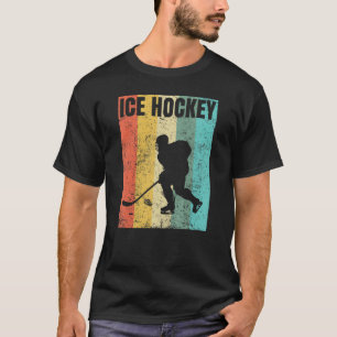 Vintage-Eishockeysportler T-Shirt