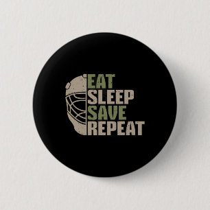 Vintage-Eishockeytorhüter Button