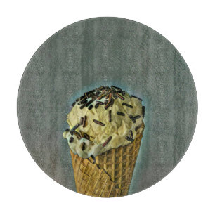 Vintage Eiskunst Schneidebrett