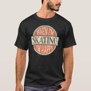 Vintage-Eissport-Zitat für Eisläufer T-Shirt