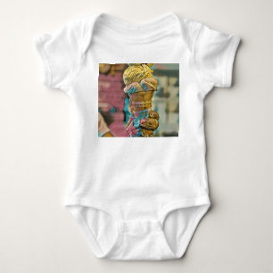 Vintage-Eiswaffel Baby Strampler