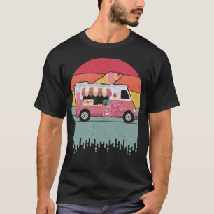 Vintage-Eiswagen-Fahrer-Dessert-Meditation T-Shirt
