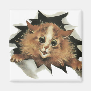 Vintage-Eiszapfen-Katze-beobachtet-Sie-Geschenkmag Magnet