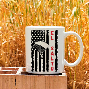 Vintage El Salto Mexico Skydiving Fallschirmspring Kaffeetasse