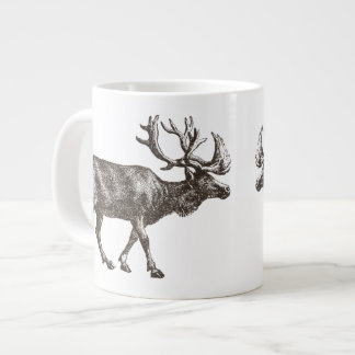 Vintage Elchdarstellung Jumbo-Tasse