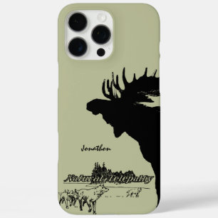 Vintage Elche Wolf Wildlife Choose Color iPhone 16 Pro Max Hülle