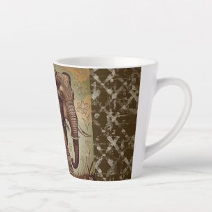 Vintage Elefant , Antiker Elefant, Beigebraun  Milchtasse