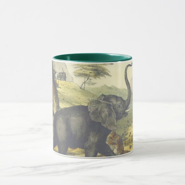 Vintage-Elefant Tasse (Zentrum)