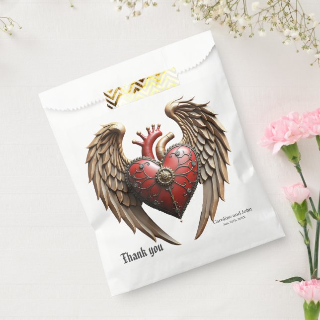 Vintage elegance: an elegant clock and heart.  geschenktütchen (Versiegelt)