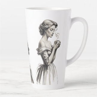 Vintage Elegance Lady Tasse – Romantische Skizzenk