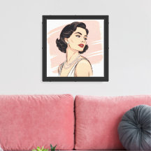 Vintage Elegance Pin-Up Woman