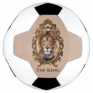Vintage Elegant Brown Lion King Retro Vater Fußball