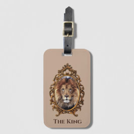 Vintage Elegant Brown Lion King Retro Vater Gepäckanhänger