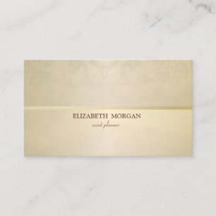 Vintage Elegant, Chic, Blumig Visitenkarte