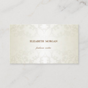 Vintage Elegant, Chic, Spitze Visitenkarte