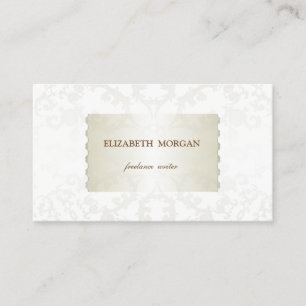 Vintage Elegant, Chic, Spitze Visitenkarte