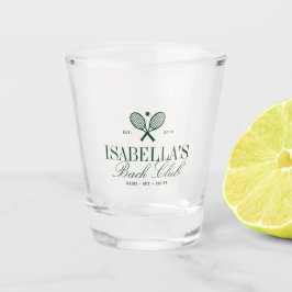 Vintage Elegant Country Club Bachelorette Custom Schnapsglas