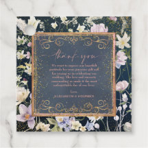Vintage Elegant Dusty Blue Floral Wedding