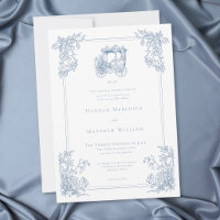 Vintage Elegante Blaue Kutsche Gartenhochzeit