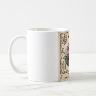 Vintage Elegante Botanische Florale Kaffeetasse