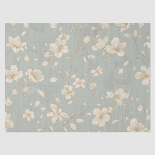 Vintage elegante botanische Linienkunst Seidenpapier