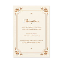 Vintage Elegante Empfang Kupfer Elfenbeinhochzeit