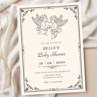 Vintage elegante Engel Baby-Party