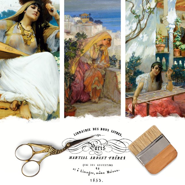 Vintage Elegante Girl Geschenkpapier Set (Von Creator hochgeladen)