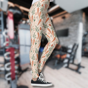 Vintage Elegante Karotten mit Blüten und winzigem Leggings