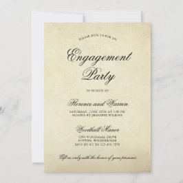 Vintage elegante Partei für formelles Engagement Einladung