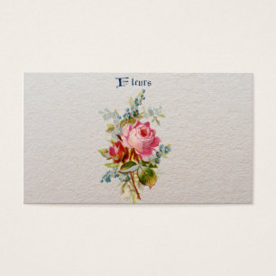 Vintage elegante rosa blaue Rosen Fleurs