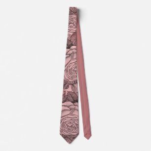 Vintage elegante rosa Muster Krawatte