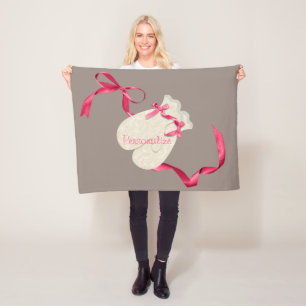 Vintage, elegante Winterschlange Fleecedecke