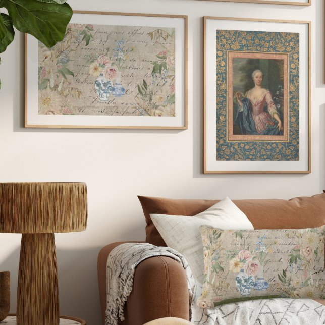 Vintage Elegantin Goldflorale Seidenpapier (Von Creator hochgeladen)