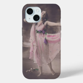 Vintage Eleganz in rosa, florales Kleid Case-Mate iPhone Hülle