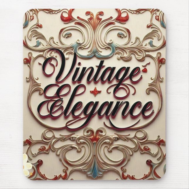 "Vintage Eleganz neu definiert" Mousepad (Vorne)