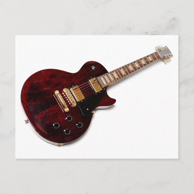 Vintage Elektrogitarre Postkarte (Vorderseite)
